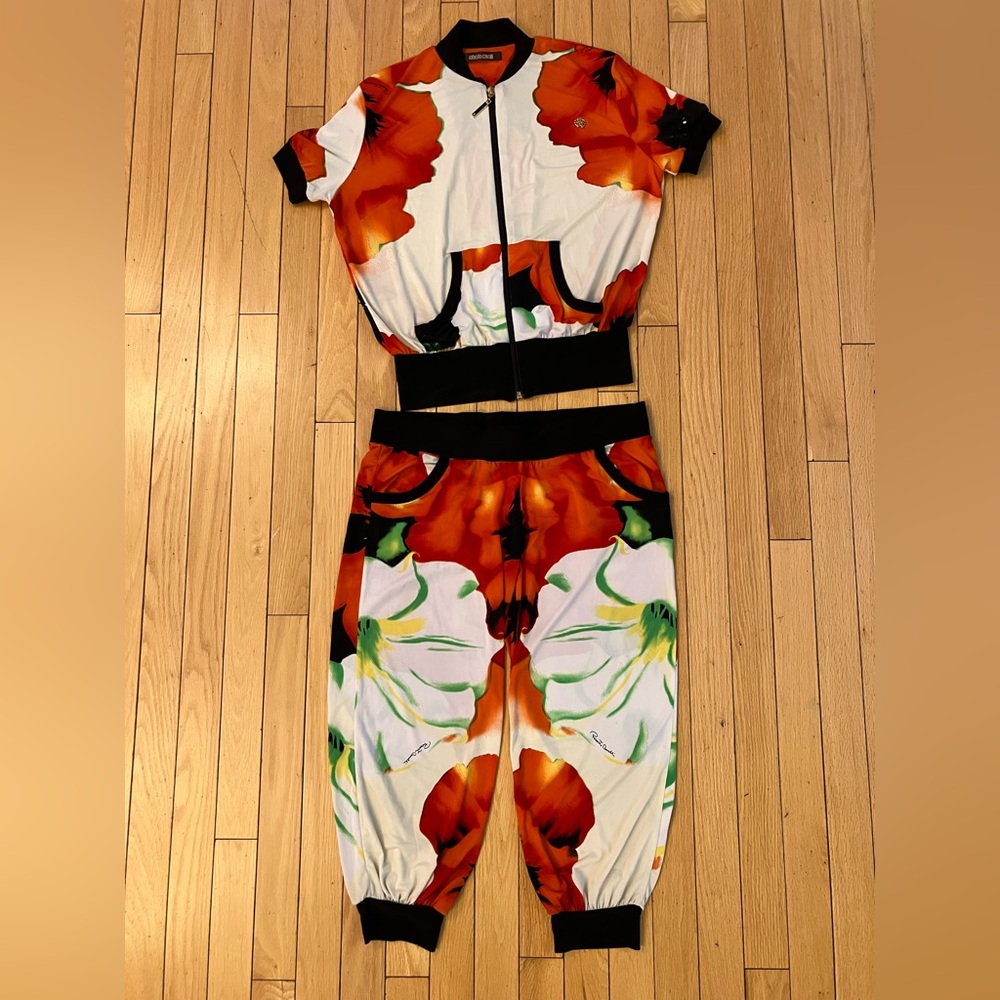 Roberto Cavalli Authentic Top and Capri Set